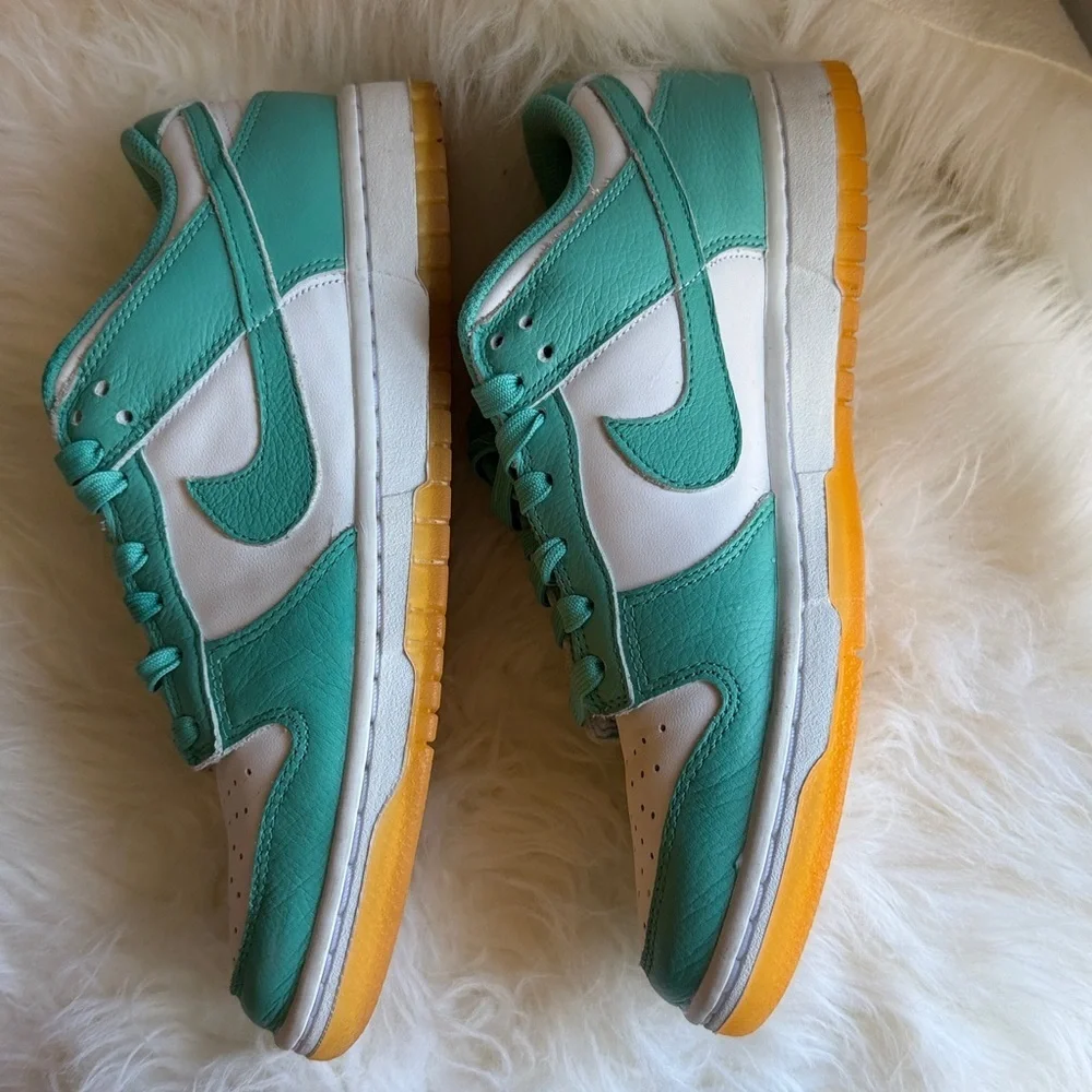 Nike Dunk Low Teal Zeal Casual Skateboard Shoes Size 8.5 Limited